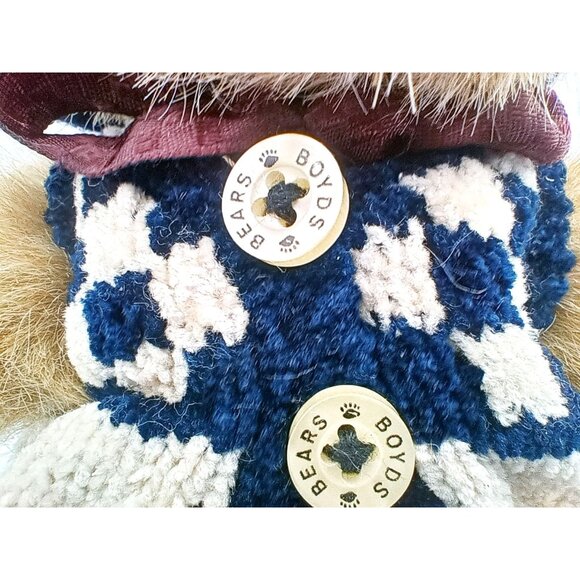 Caitlyn Beariweather Boyds Bears & Friends 8 " Vintage Teddy Bear Hat Sweater - Picture 4 of 11